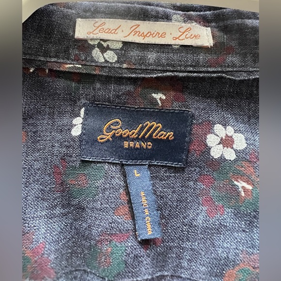 Good Man Lead inspire live linen button shirt - Picture 5 of 8